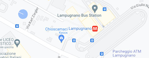Милан автобусная остановка